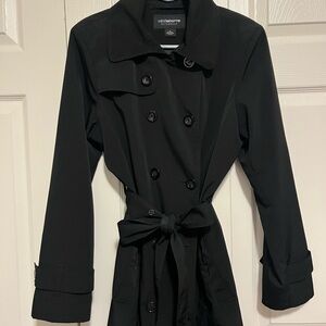Liz Claiborne Elegant Black Trench Coat